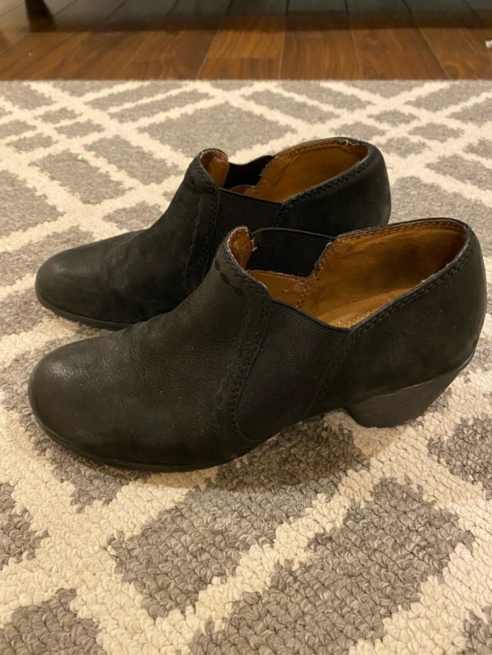 Naturalizer Black Garrett 8.5 Suede Leather Ankle Boot Shoes